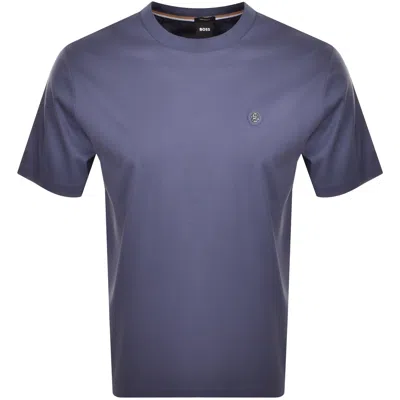 Hugo Boss Boss Taut 1 Logo T Shirt Blue
