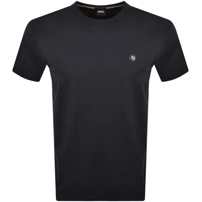 Hugo Boss Boss Taut 1 Logo T Shirt Navy