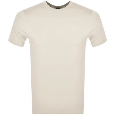 HUGO BOSS BOSS THOMPSON 01 LOGO T SHIRT CREAM