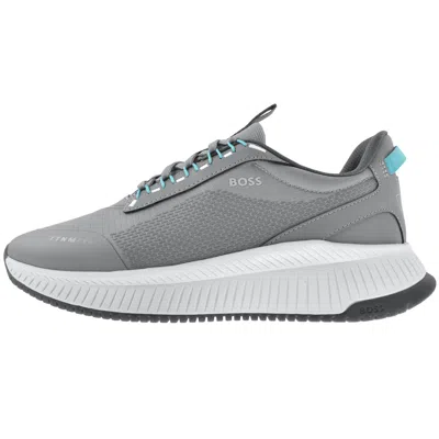 Hugo Boss Boss Titanium Evo Runner Trainers Grey