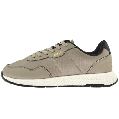 Hugo Boss Boss Titanium Runner Trainers Beige