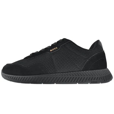 Hugo Boss Boss Titanium Runner Trainers Black