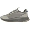 BOSS BUSINESS BOSS TITANIUM RUNNER TRAINERS GREY