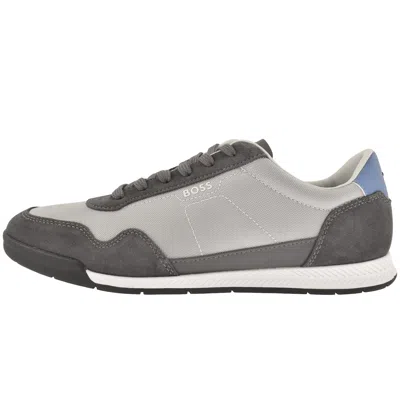 Hugo Boss Boss Titanium Trainers Medium Grey