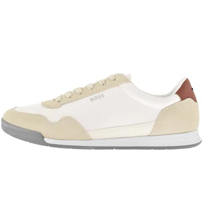 HUGO BOSS BOSS TITANIUM TRAINERS OPEN WHITE