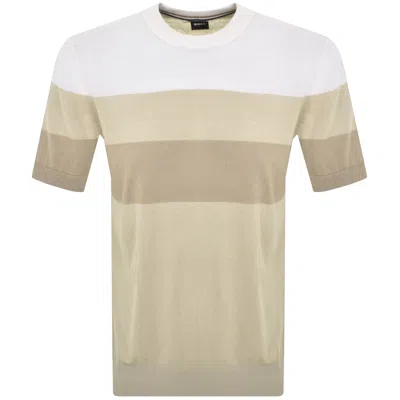 Hugo Boss Boss Tramonte Knit T Shirt Beige