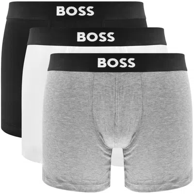Hugo Boss Boss Underwear 3 Pack Boxer Briefs In Black