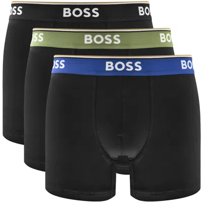 Hugo Boss Boss Underwear 3 Pack Boxer Briefs In Black