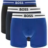 Hugo Boss Three-pack Of Boxer Briefs With Logo Stripe Waistbands In Multi