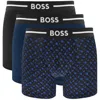 Hugo Boss Boss Underwear 3 Pack Boxer Briefs In Blue