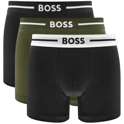 Boss Business Boss Underwear 3 Pack Boxer Shorts In Black