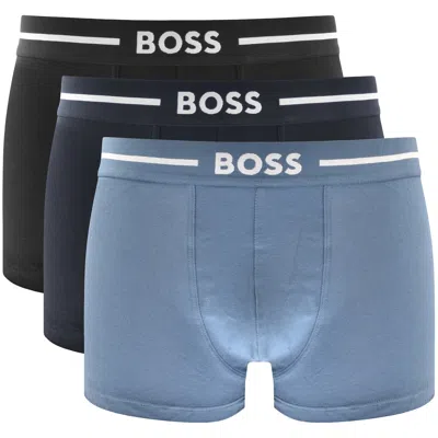 Boss Business Boss Underwear 3 Pack Trunks In Black