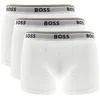 Hugo Boss Three-pack Of Stretch-cotton Trunks With Logo Waistbands In White
