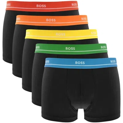 Boss Business Boss Underwear 5 Pack Trunks Black