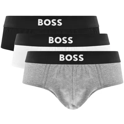 Hugo Boss Boss Underwear Triple Pack Briefs In Black