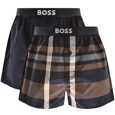 Boss Business Boss Underwear Two Pack Boxer Shorts Navy