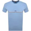 Hugo Boss Boss Unique T Shirt Blue In Blue