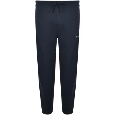 Hugo Boss Boss Waffle Cuff Joggers Navy