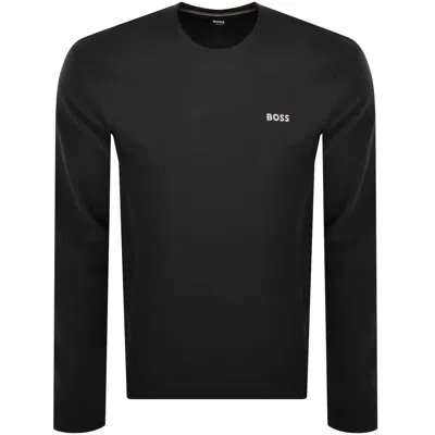 Hugo Boss Long-sleeved Sweater In Black