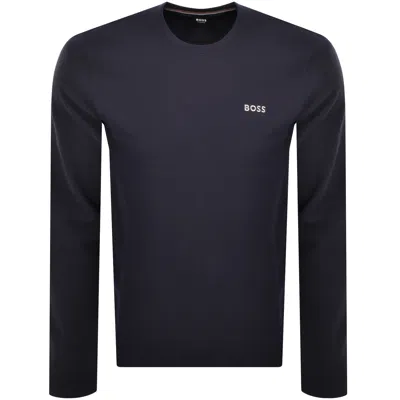 Hugo Boss Boss Waffle T Shirt Navy