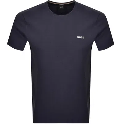 HUGO BOSS BOSS WAFFLE T SHIRT NAVY