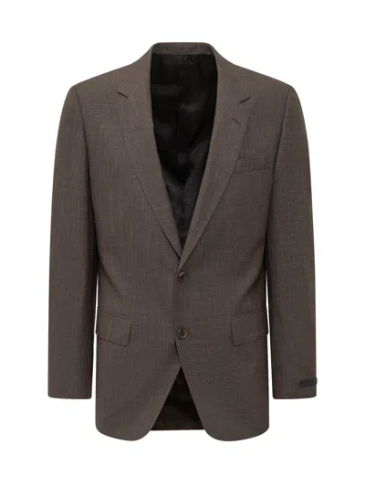 Boss By Beckham Sophisticated Mono Blazer With Reversible Features In Brown