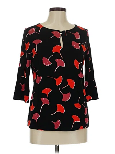 Pre-owned Boss By Hugo Boss 3/4 Sleeve Blouse In Black