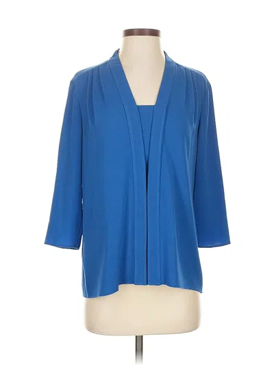 Pre-owned Boss By Hugo Boss 3/4 Sleeve Blouse In Blue