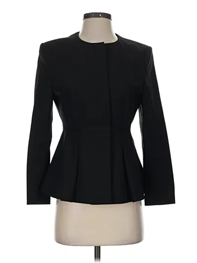 Pre-owned Boss By Hugo Boss 3/4 Sleeve Top Black Mock Neckline Tops