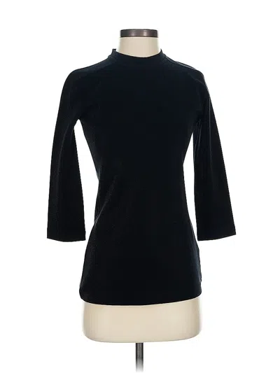 Pre-owned Boss By Hugo Boss 3/4 Sleeve Top Black Turtleneck Tops