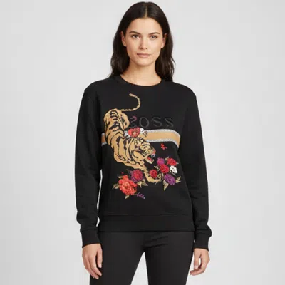 Pre-owned Boss By Hugo Boss Black Jersey Elaboss Lny Sweatshirt M