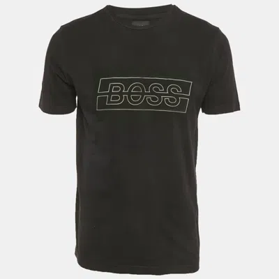 Boss By Hugo Boss Black Logo Print Jersey T-shirt