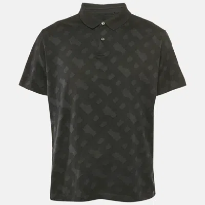 Pre-owned Boss By Hugo Boss Black Patterned Jersey Pack 33 Polo T-shirt Xxl