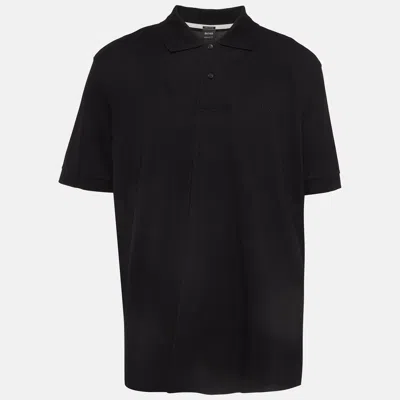 Pre-owned Boss By Hugo Boss Black Pima Cotton Polo T-shirt Xxxl