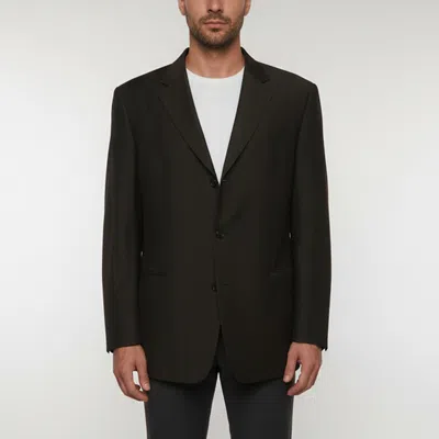 Pre-owned Boss By Hugo Boss Black Virgin Wool Long Sleeve Tailored Jacket Xxxl