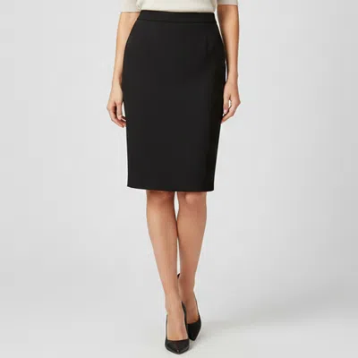 Pre-owned Boss By Hugo Boss Black Wool Blend Pencil Skirt S