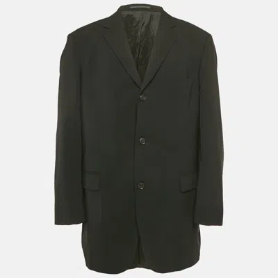 Pre-owned Boss By Hugo Boss Black Wool Gary Waters Blazer Xl