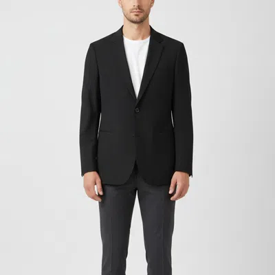 Pre-owned Boss By Hugo Boss Black Wool Single Breasted Blazer L