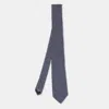Boss By Hugo Boss Blue Patterned Jacquard Silk Tie In Blue