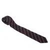Boss By Hugo Boss Bordeaux Red Diagonal Stripes Silk Jacquard Classic Tie In Red