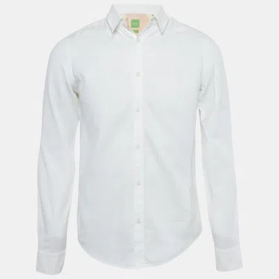 Pre-owned Boss By Hugo Boss Boss Hugo Boss White Cotton C-buster Shirt S