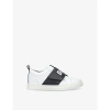 BOSS BY HUGO BOSS KIDS' LOGO-PRINT LEATHER LOW-TOP TRAINERS