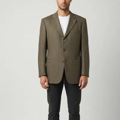Pre-owned Boss By Hugo Boss Brown Wool Blend Einstein Blazer Xxxl