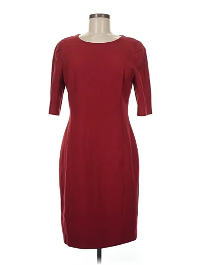 Pre-owned Boss By Hugo Boss Casual Dress In Burgundy
