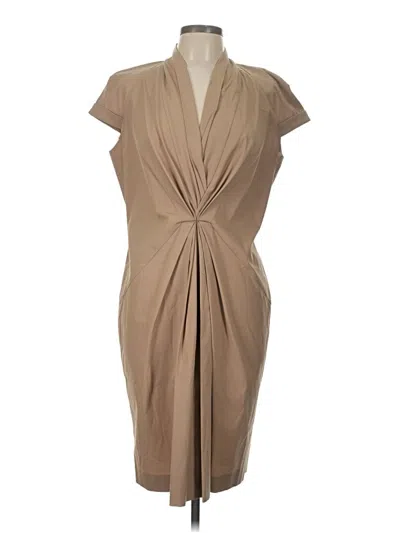 Pre-owned Boss By Hugo Boss Cocktail Dress In Brown