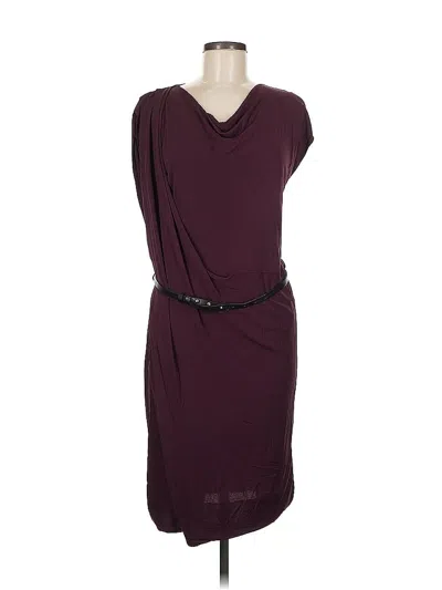 Pre-owned Boss By Hugo Boss Cocktail Dress In Burgundy