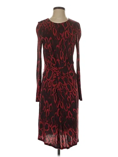 Pre-owned Boss By Hugo Boss Cocktail Dress In Burgundy