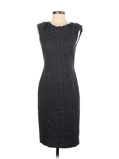 Pre-owned Boss By Hugo Boss Cocktail Dress In Gray