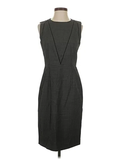 Pre-owned Boss By Hugo Boss Cocktail Dress In Gray