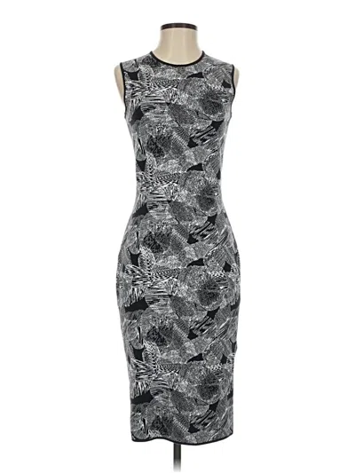 Pre-owned Boss By Hugo Boss Cocktail Dress In Gray